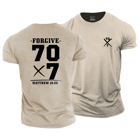 Men's Forgive 70 times 7 Cotton T-Shirt